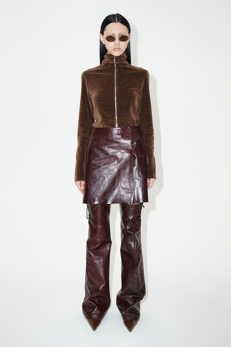 Our Legacy Short Sarong Chianti Leather outlook