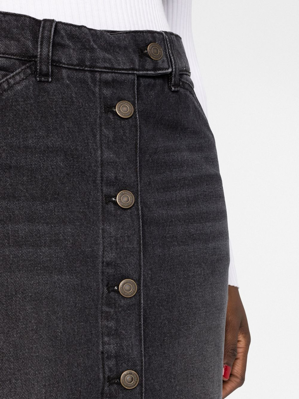 denim midi skirt - 5