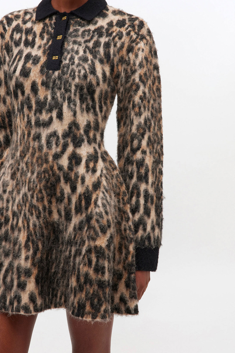 LEOPARD POLO DRESS 4
