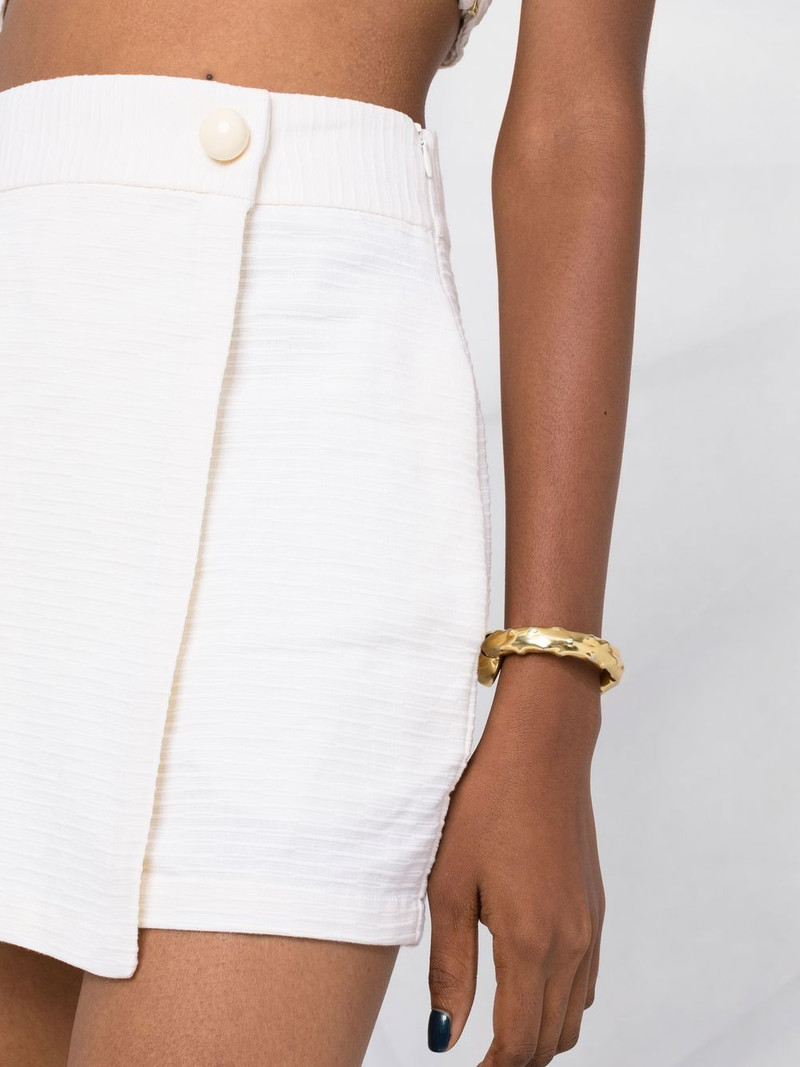 wrap-front cotton shorts 3