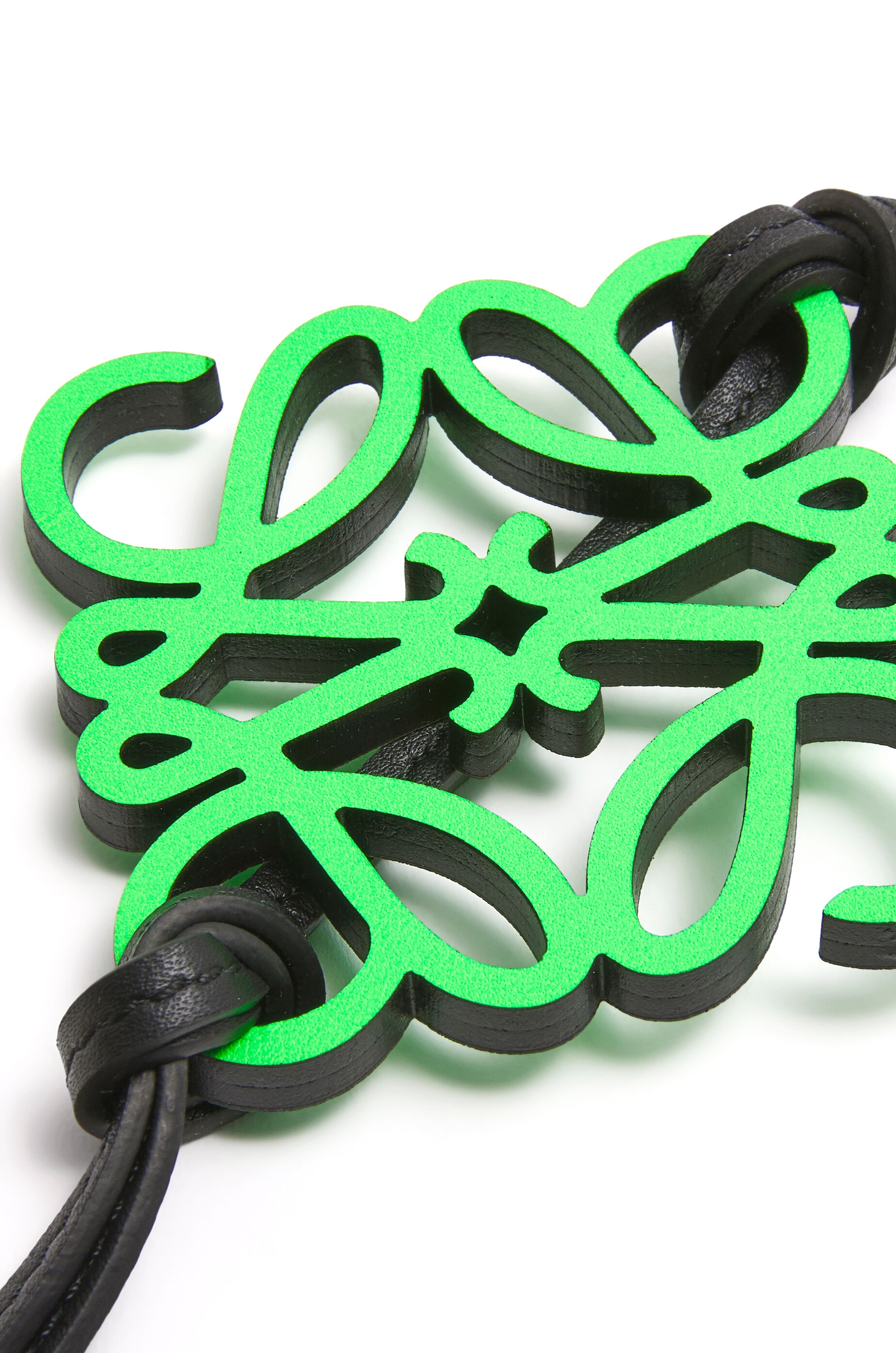 Anagram charm in metal and calfskin - 2