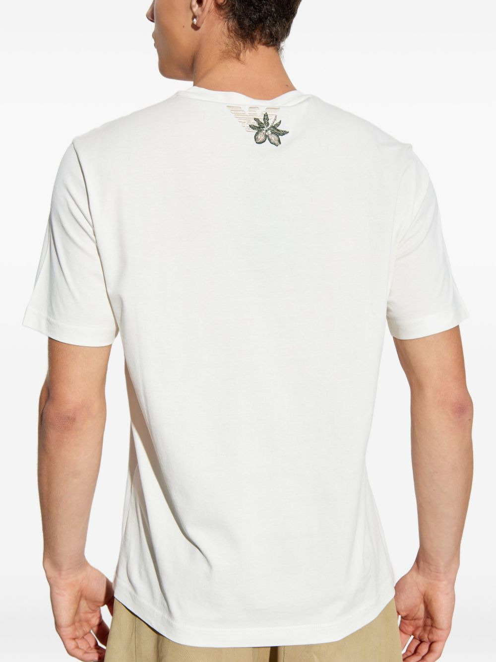 floral-embroidered T-shirt - 4