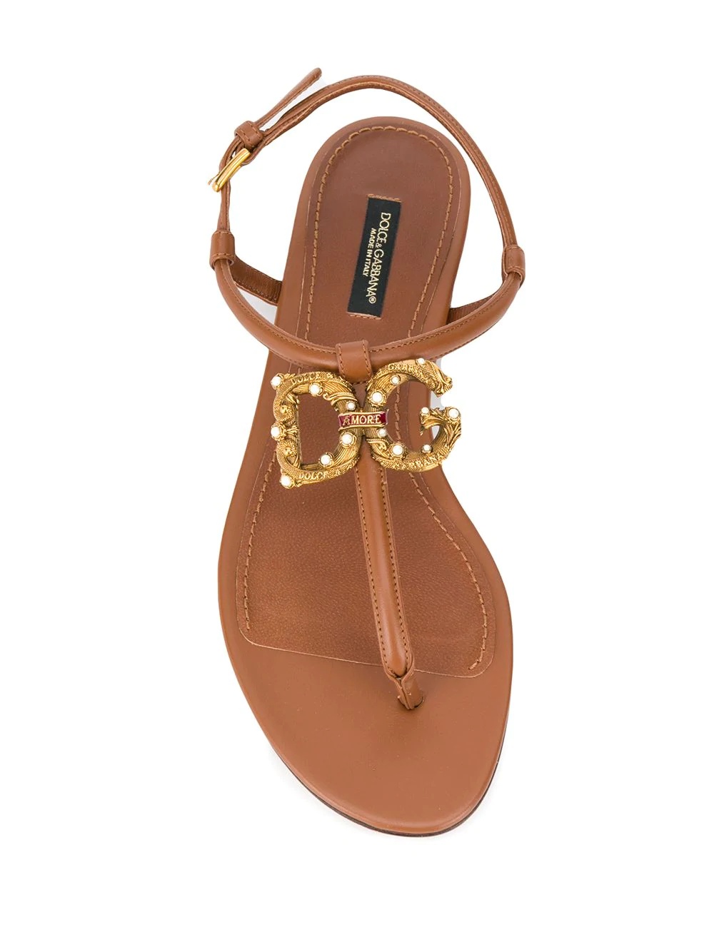 D&G Baroque plaque sandals - 4