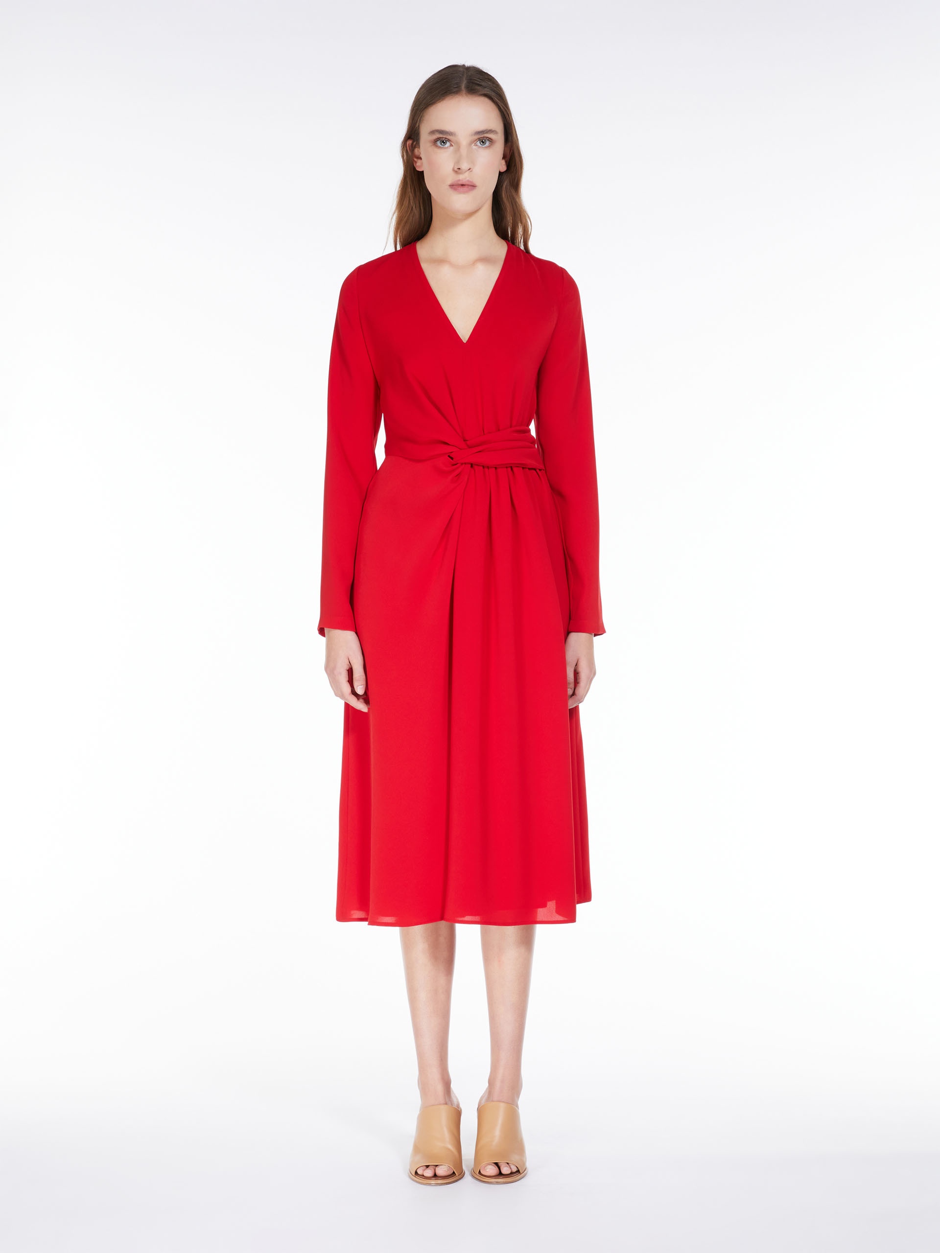 MAMMOLA Long draped cady dress - 3