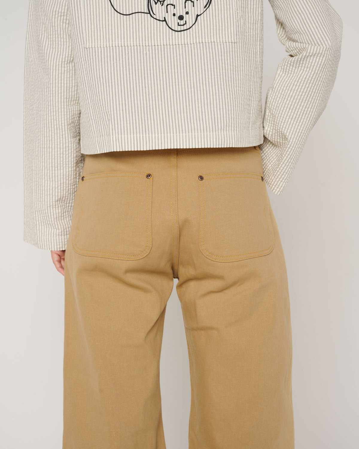 Type 00 13.5oz Selvedge Bull Denim - Tan - 8