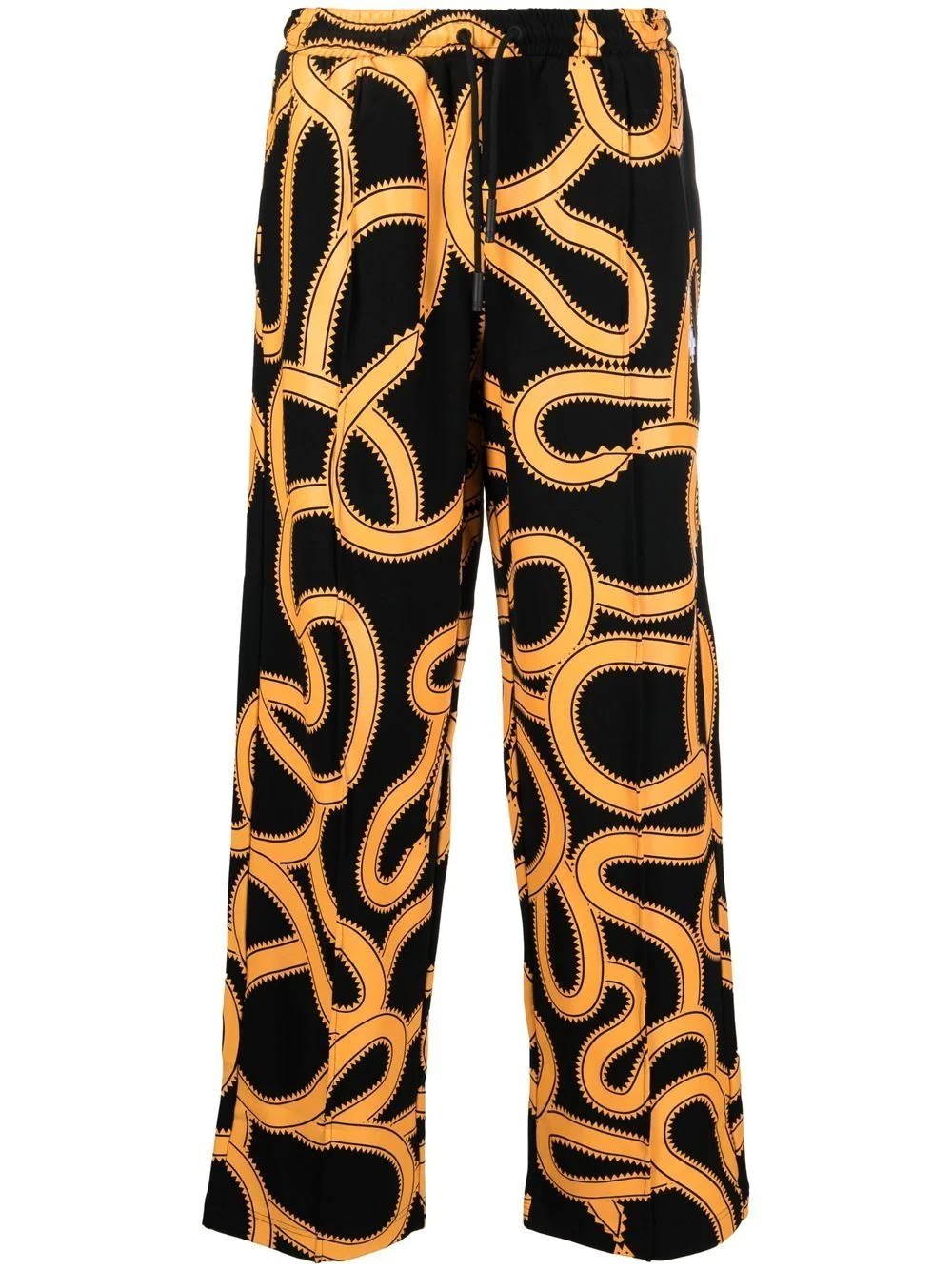 Snake-print track pants - 1