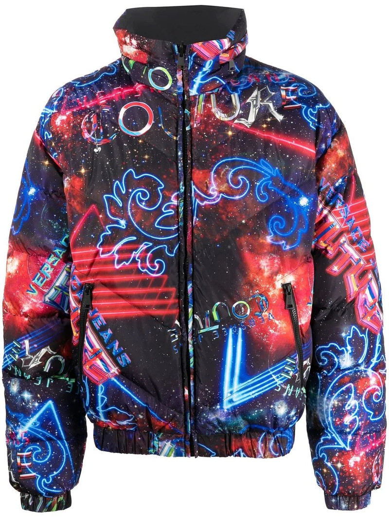 motif-print down-filled jacket 1