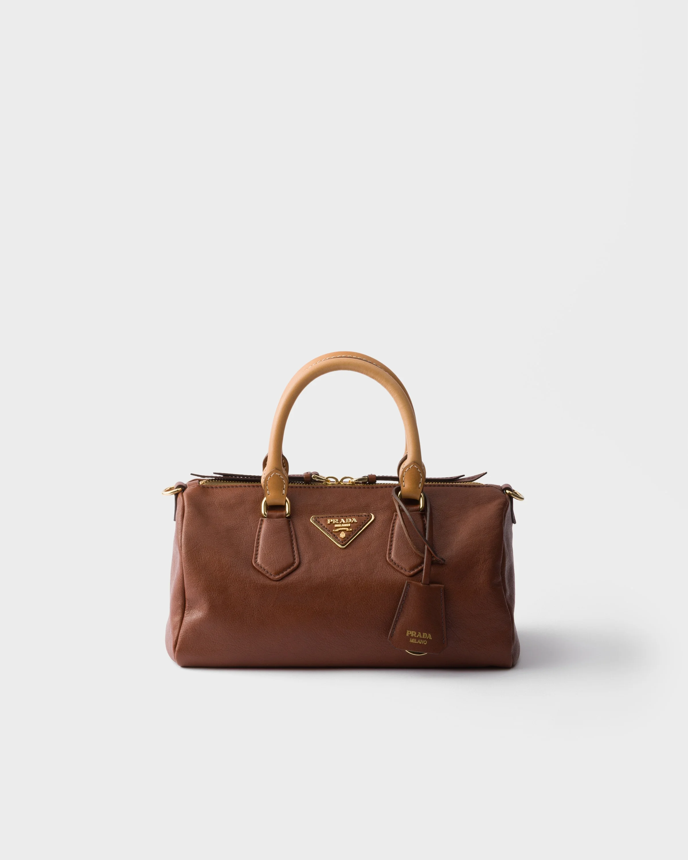 Small leather top-handle bag - 1