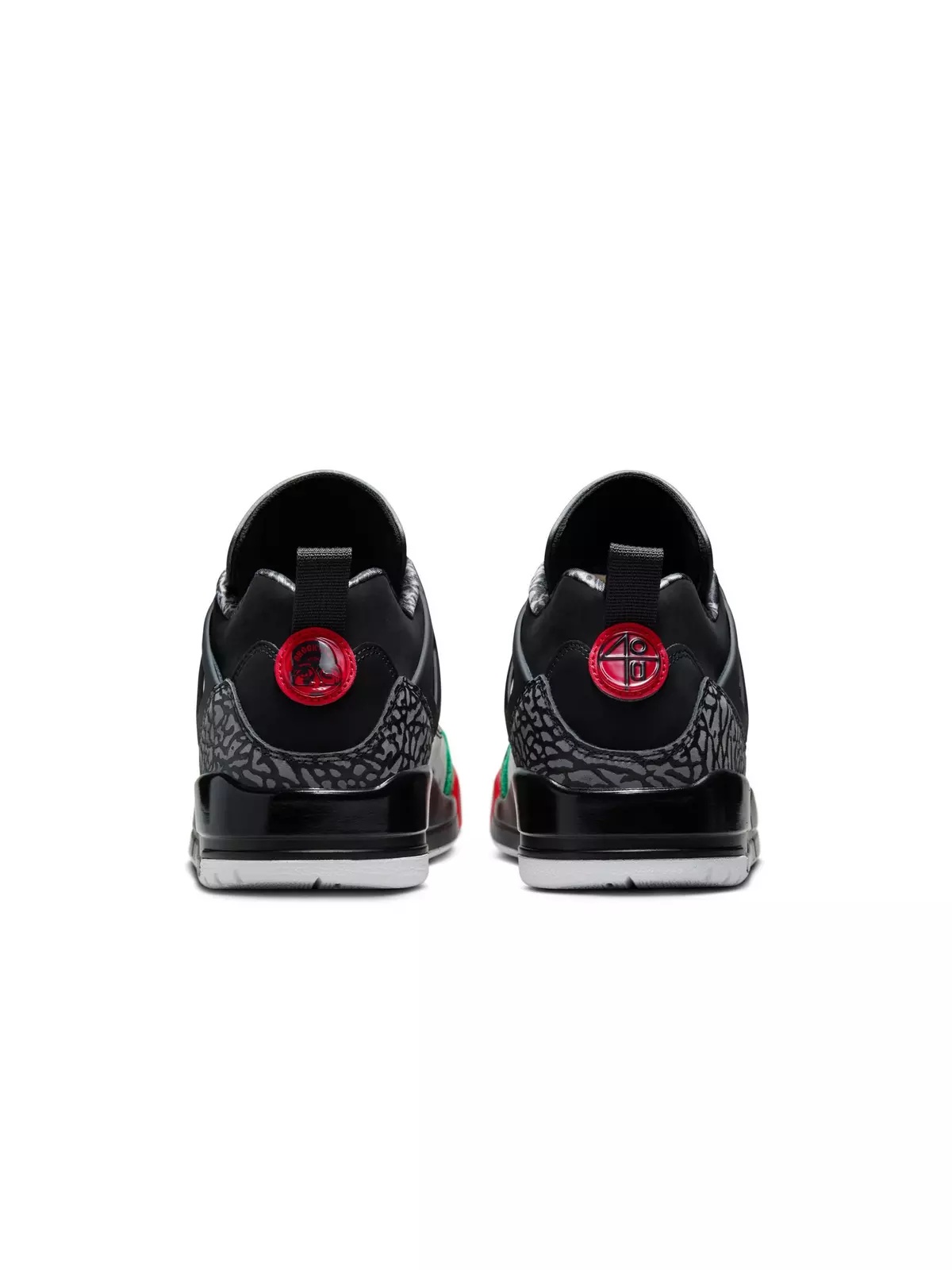 Spizike Low "Black/Varsity Red/Classic Green/White" Men's Shoe - 7