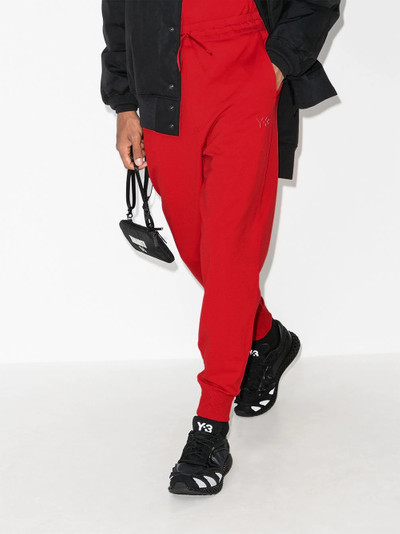 Y-3 drawstring-waist track pants outlook