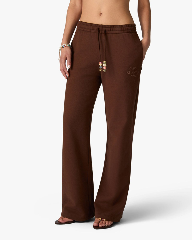 Dark Brown Wide Leg Sweatpants | Casablanca Paris 4