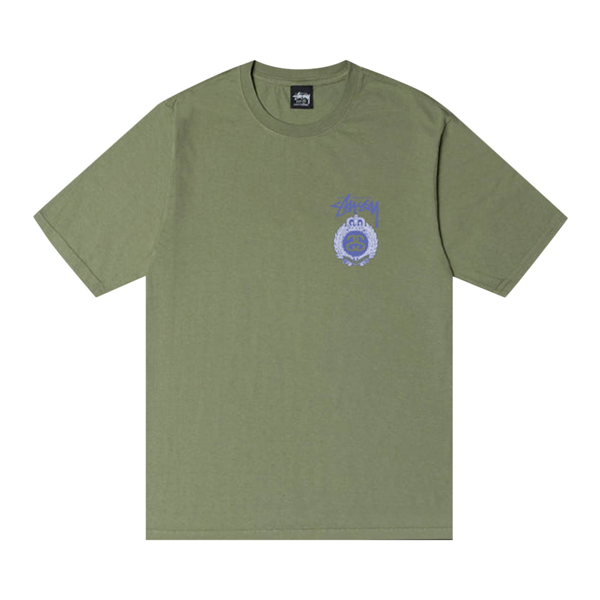 Stussy Crown Wreath Pigment Dyed Tee 'Artichoke' - 1