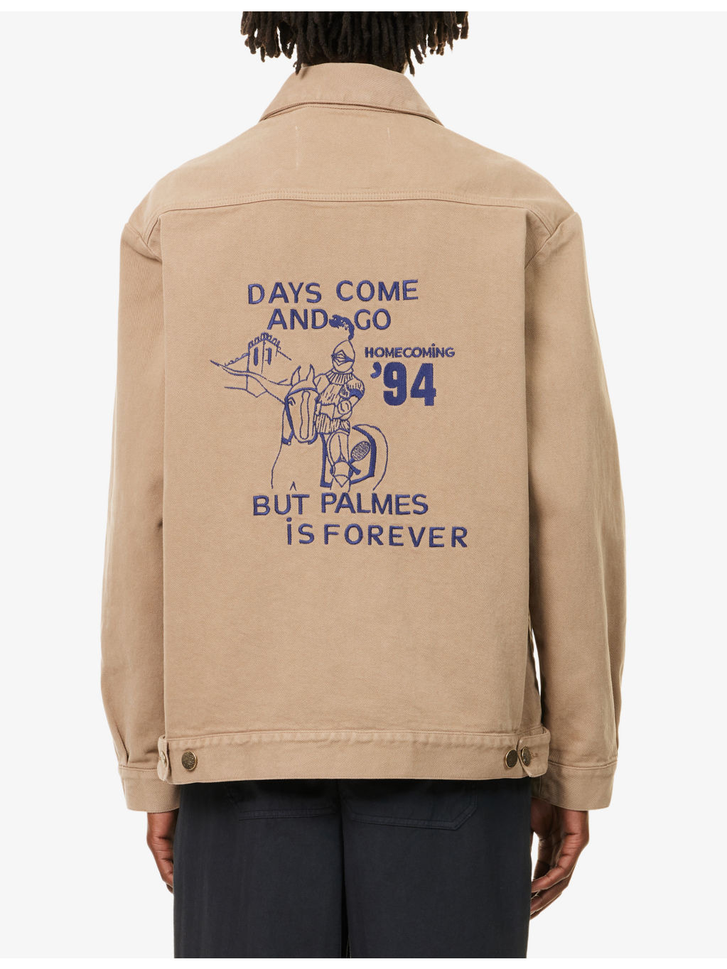 Forever Embroidered-Logo Denim Jacket - 4