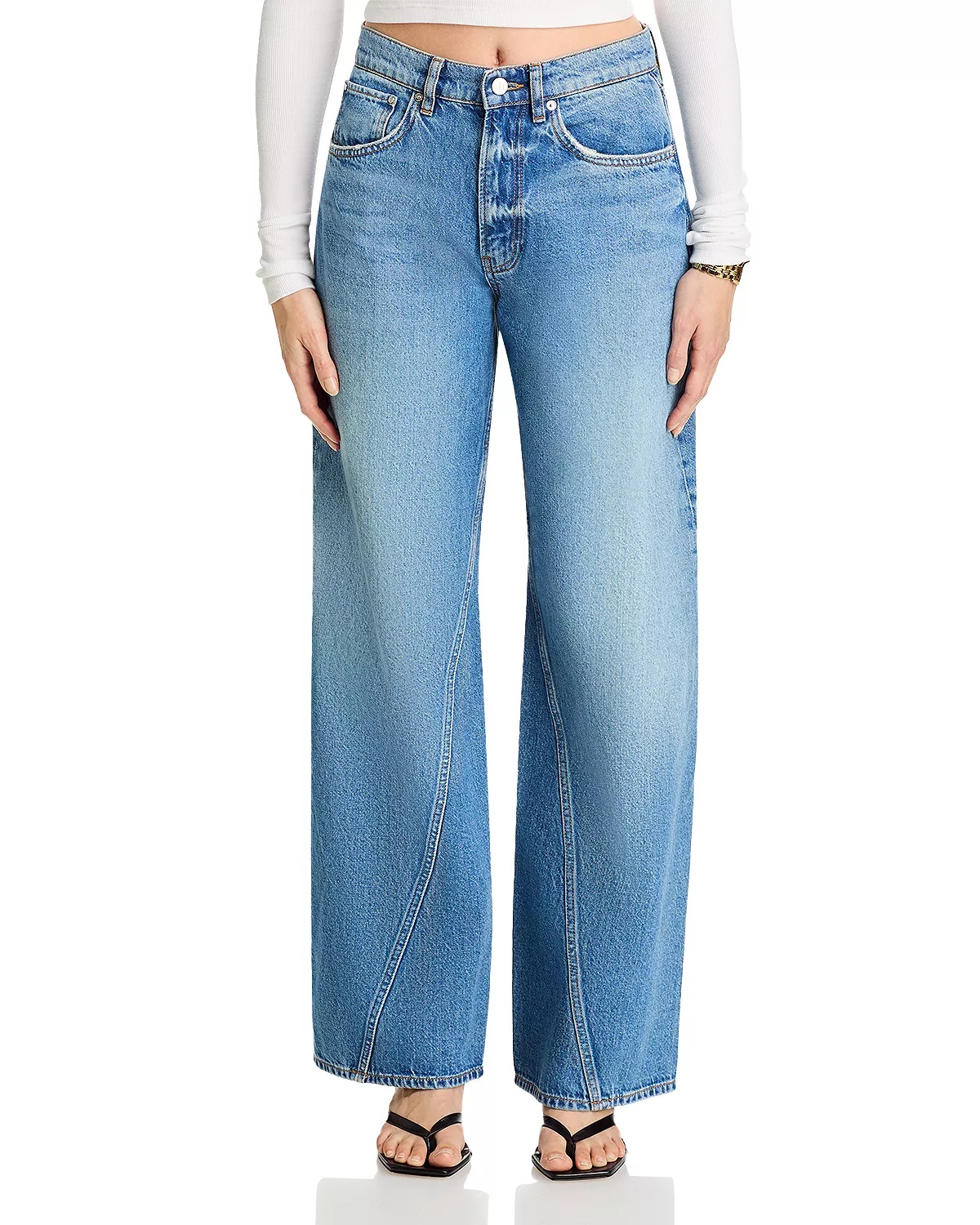 Brie High Rise Jeans in Blue - 7
