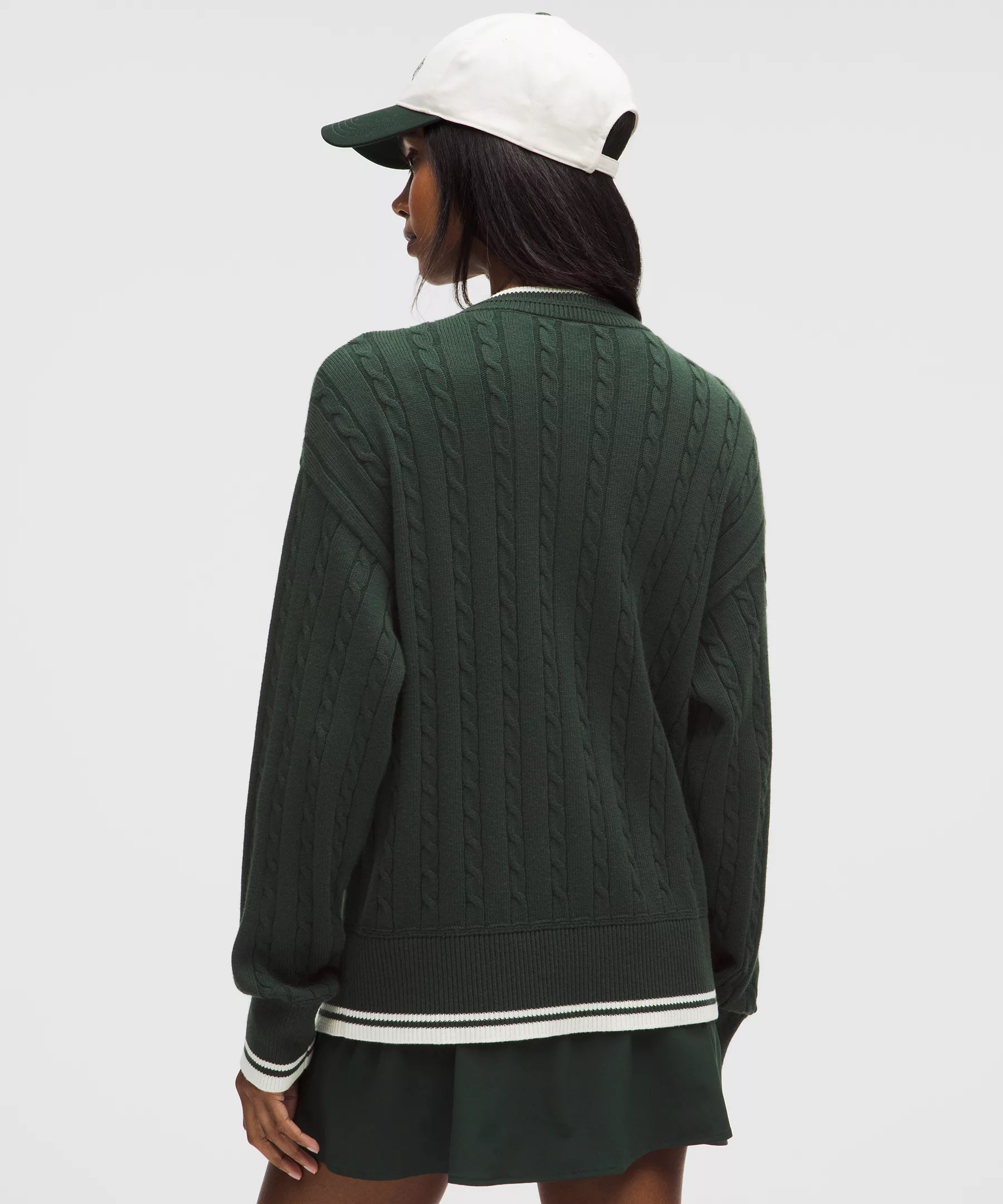 Cotton-Blend Cable-Knit Cardigan - 3