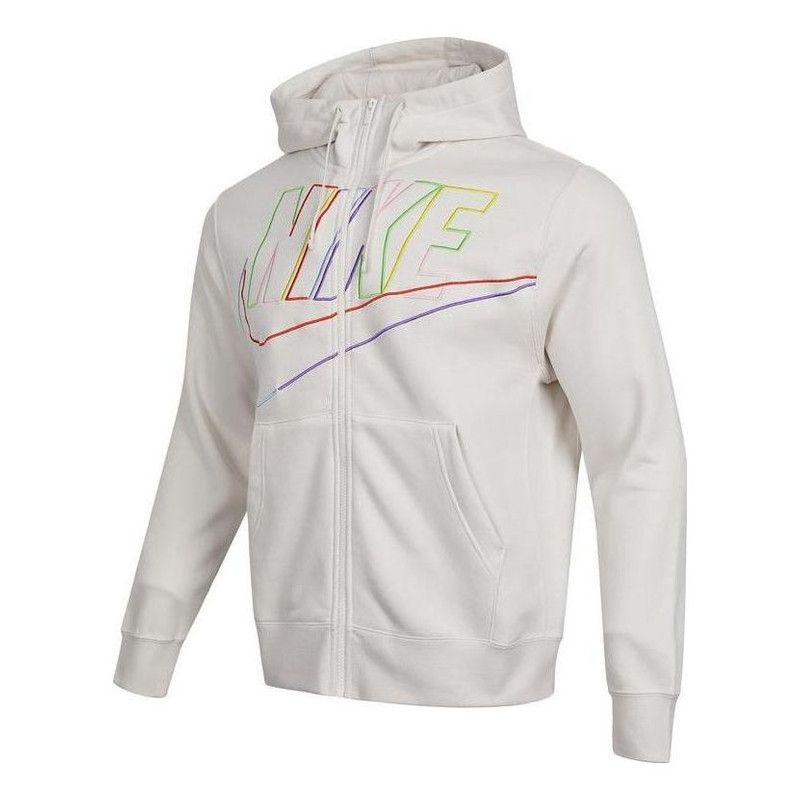Nike Club Fleece Logo Jacket 'White' DX0536-030 - 1