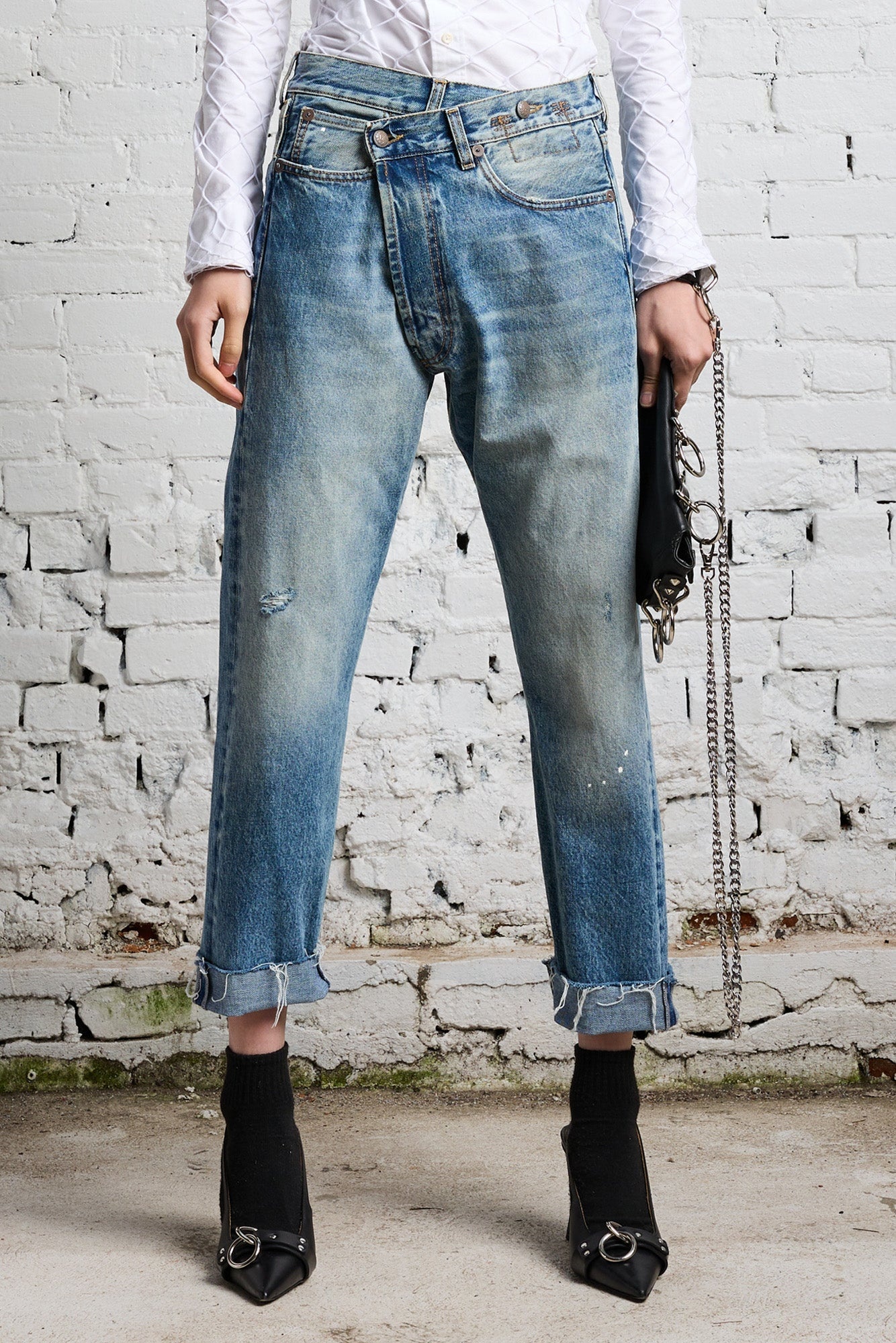 Jasper Crossover Jean | R13 Denim Official Site - 4