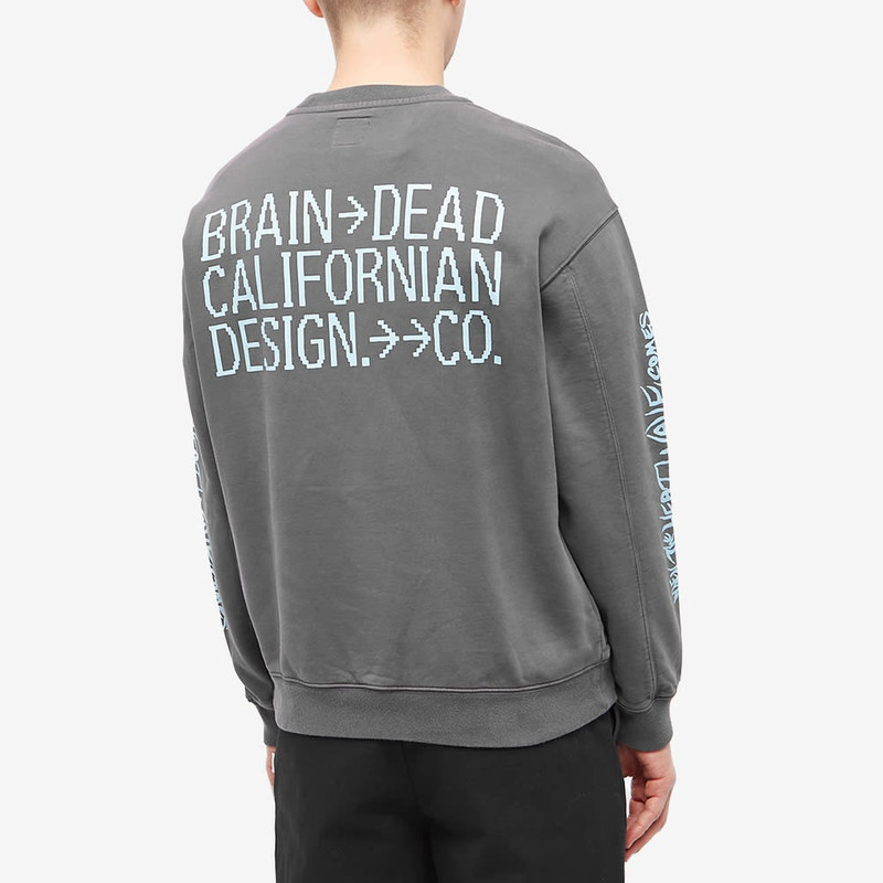 Brain Dead Electronic Attack Crew Sweat 3