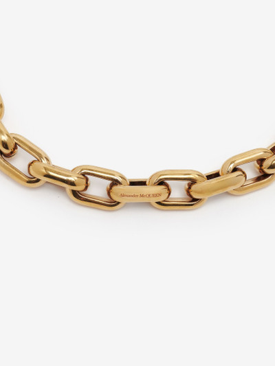 Alexander McQueen Women's Peak Chain Necklace in Gold outlook