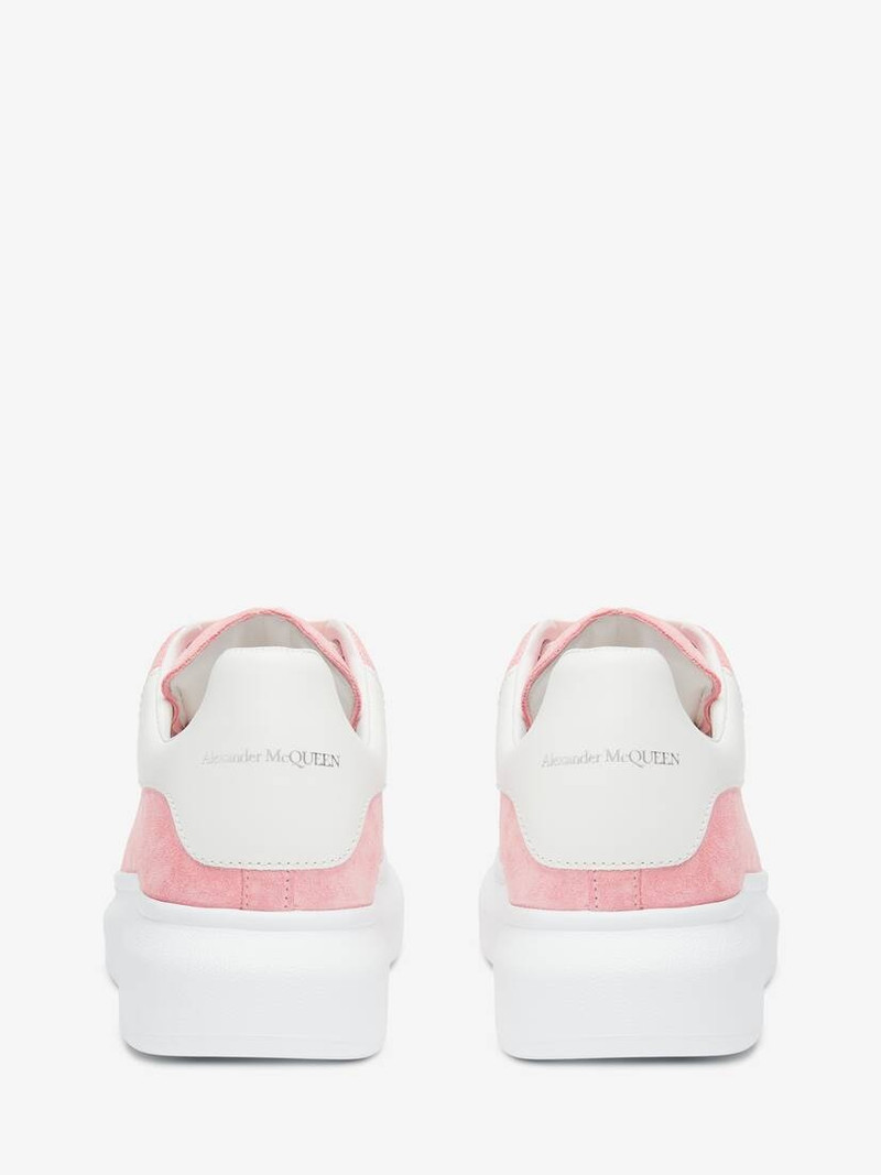 Alexander McQueen Women's Oversized Sneaker in Cherry Blossom Pink/white outlook