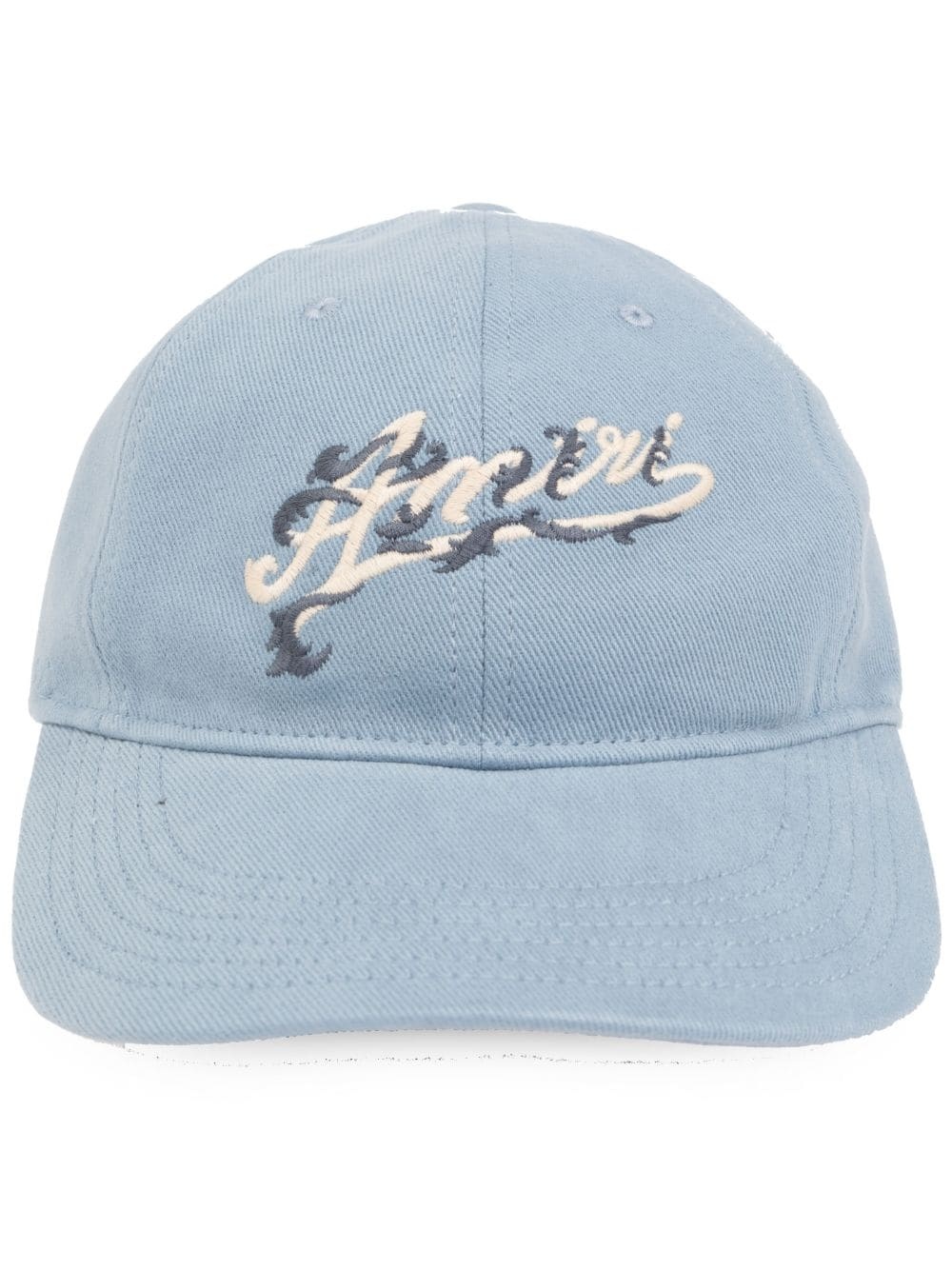 logo-embroidered cotton cap - 1