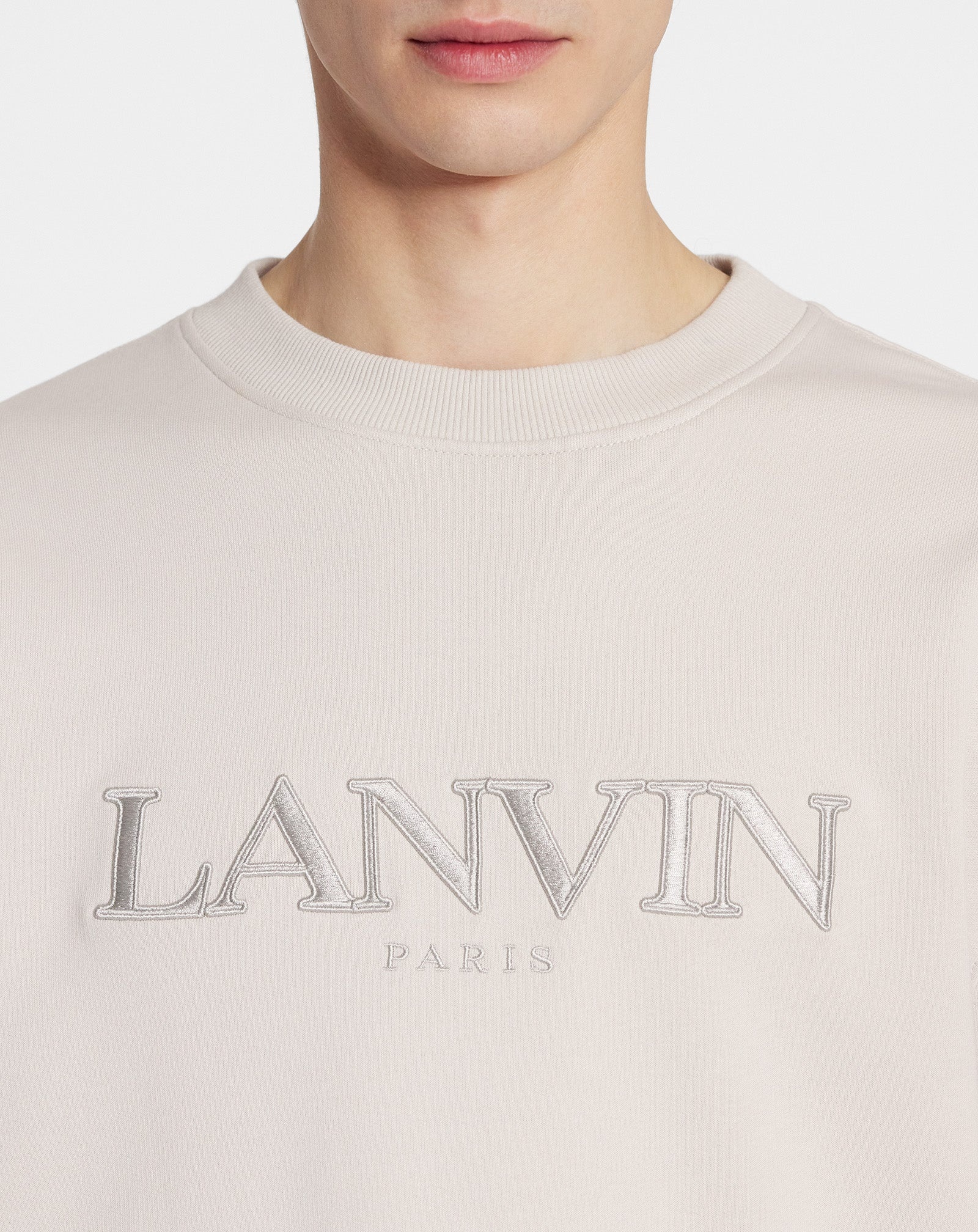 OVERSIZED EMBROIDERED LANVIN PARIS SWEATSHIRT - 5
