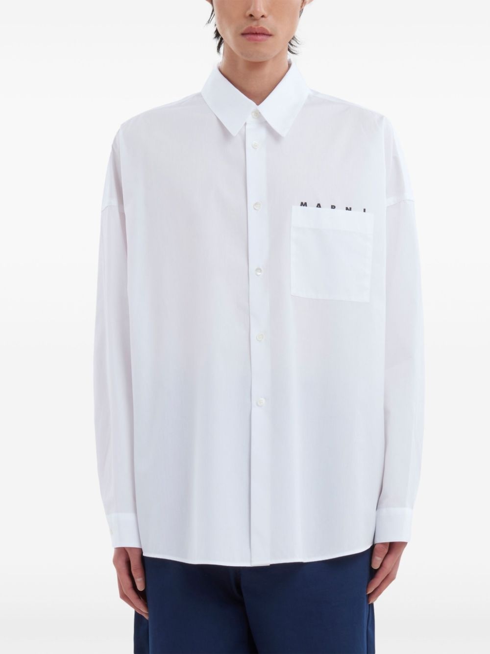 logo-print shirt - 2