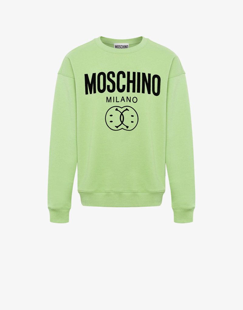 DOUBLE SMILEY® LOGO ORGANIC COTTON SWEATSHIRT 1