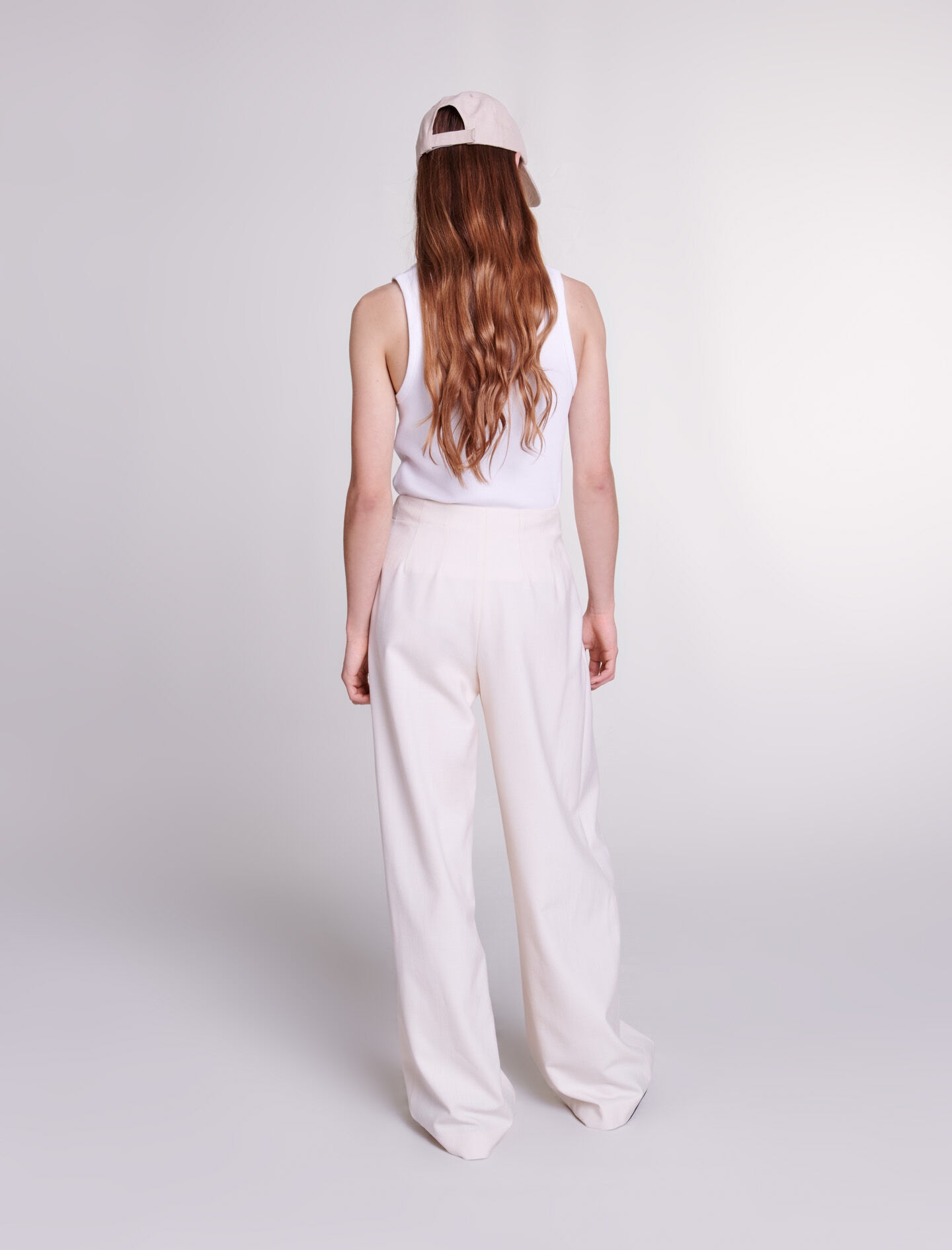 Wide-leg suit trousers - 5