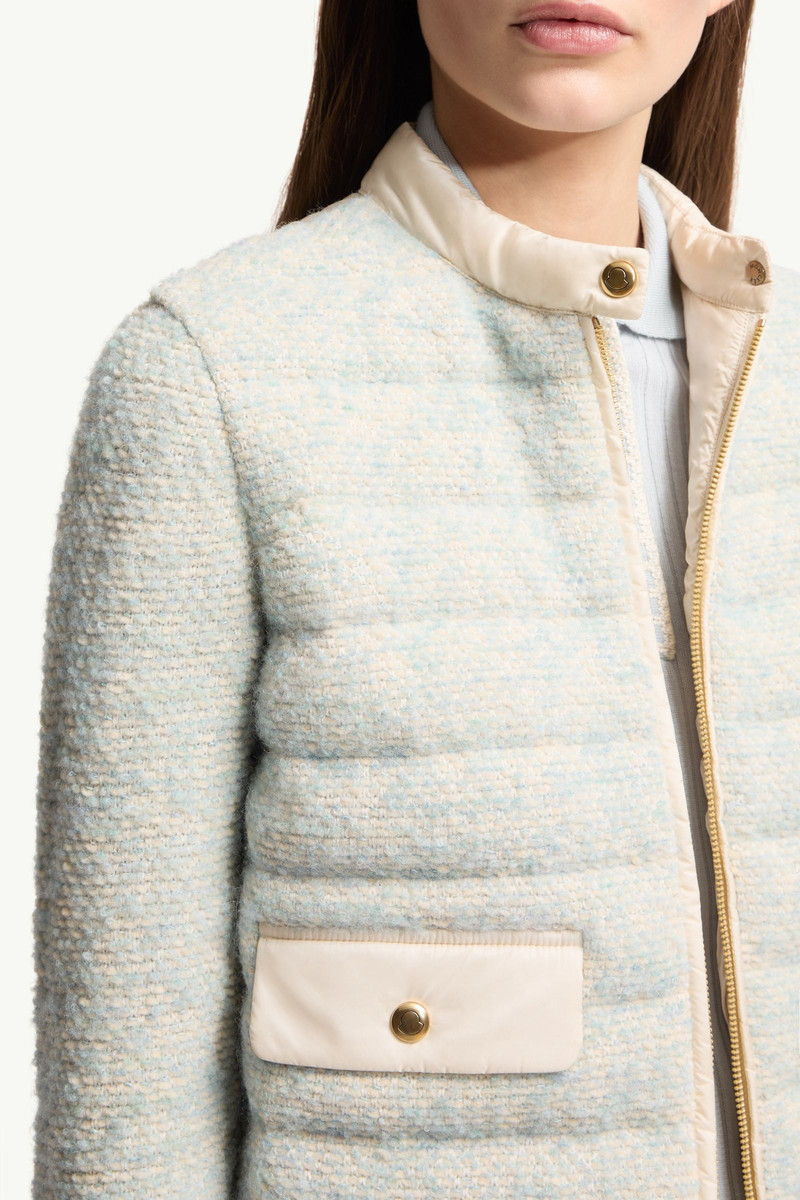 Wool & Alpaca Blend Padded Zip-Up Cardigan 6