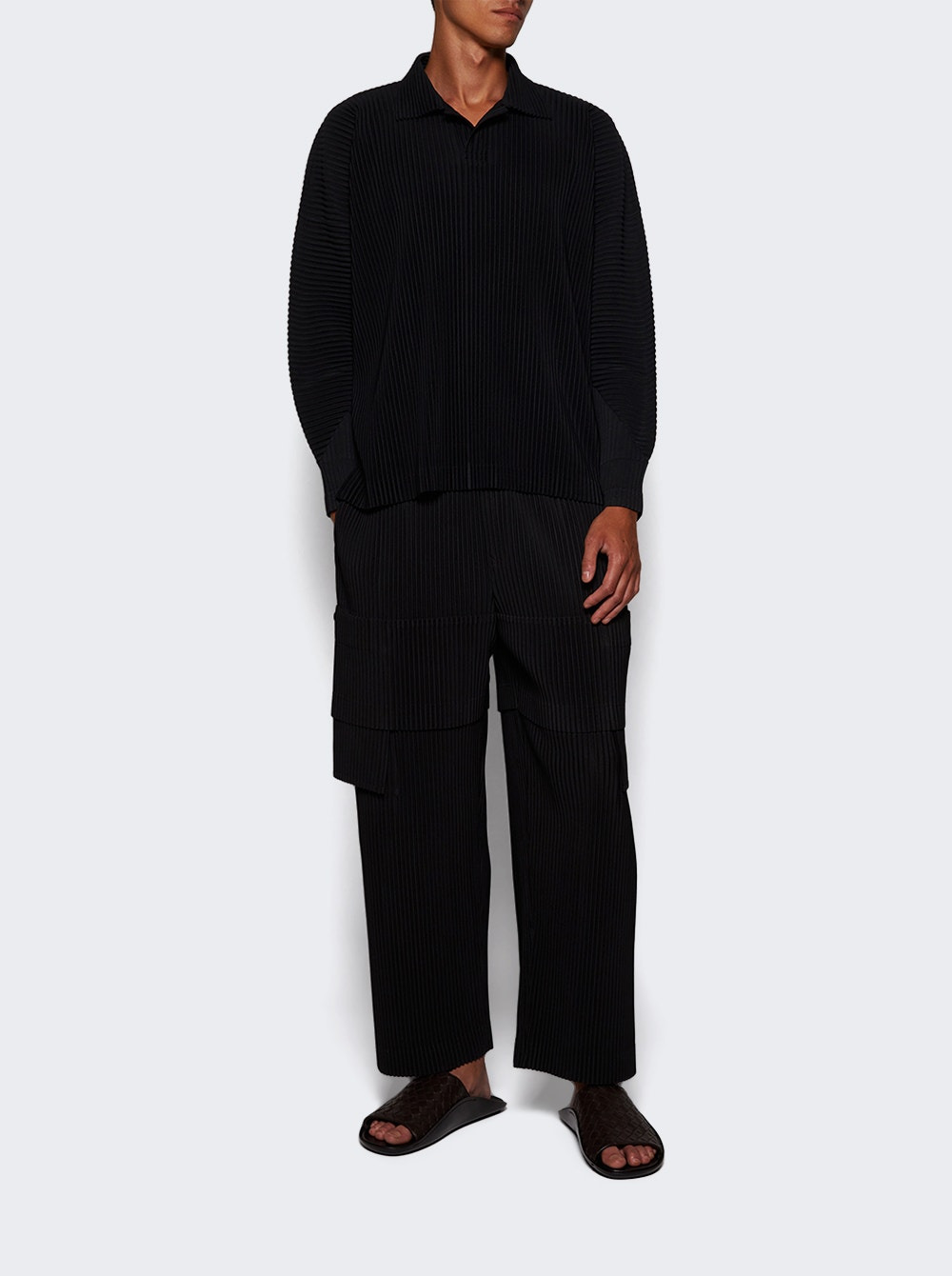 Multi-pocket Pants Coke Gray - 5