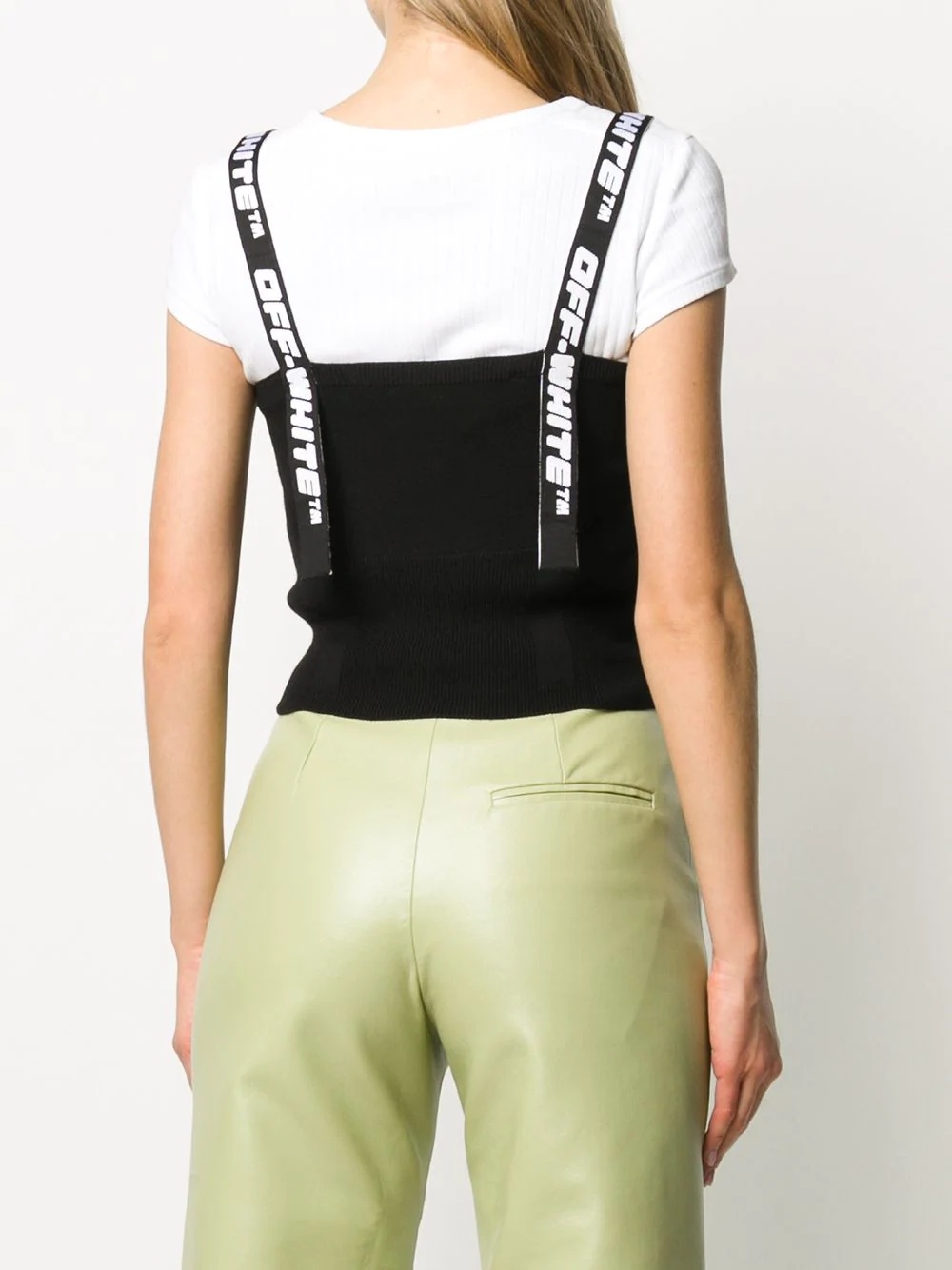 logo strap cropped top - 4