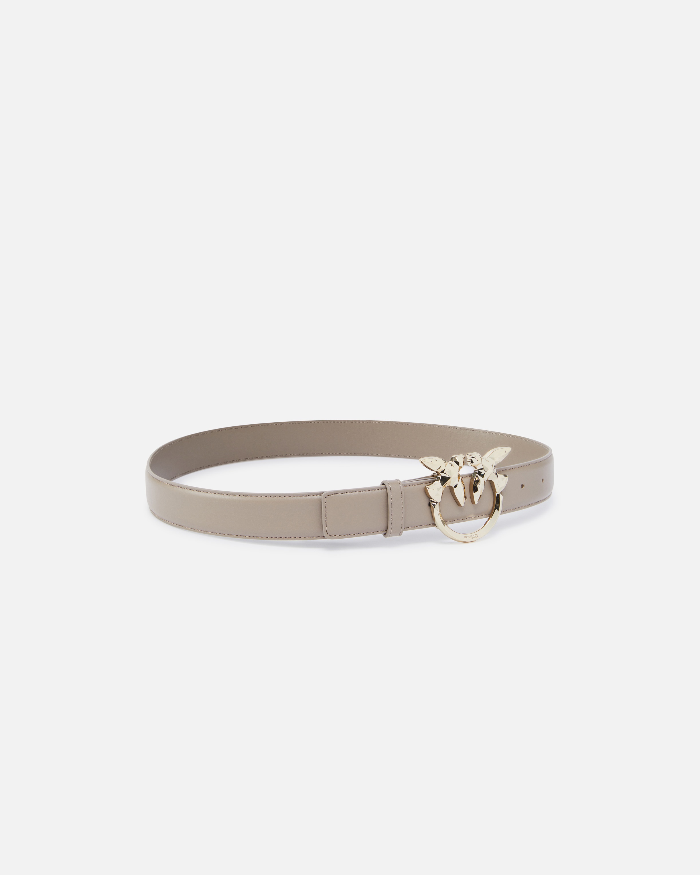 3CM LEATHER BELT WITH BIRD BUCKLE PINKO GALLERIA. - 2