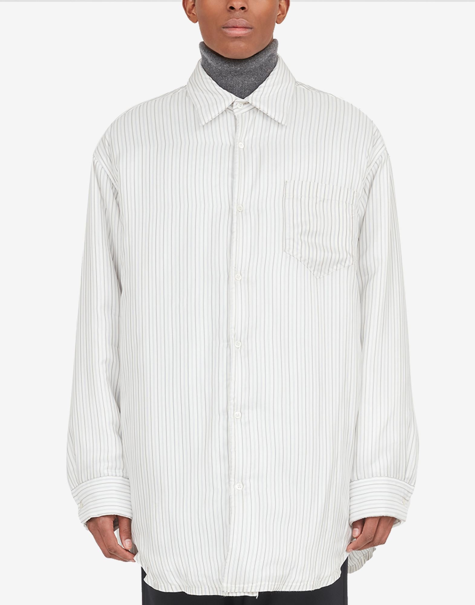 Padded stripes lining shirt - 5