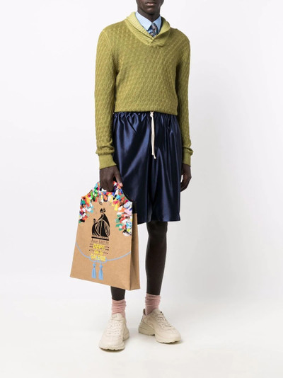 Lanvin medium Kraft Paper tote bag outlook