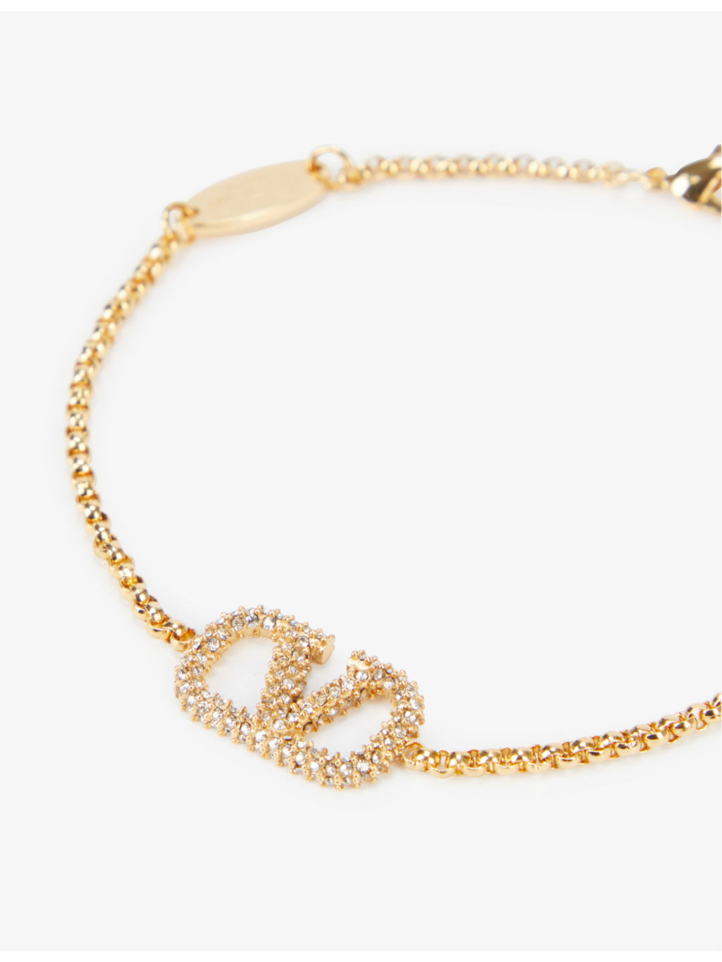 VLOGO gold-plated brass chain bracelet - 2