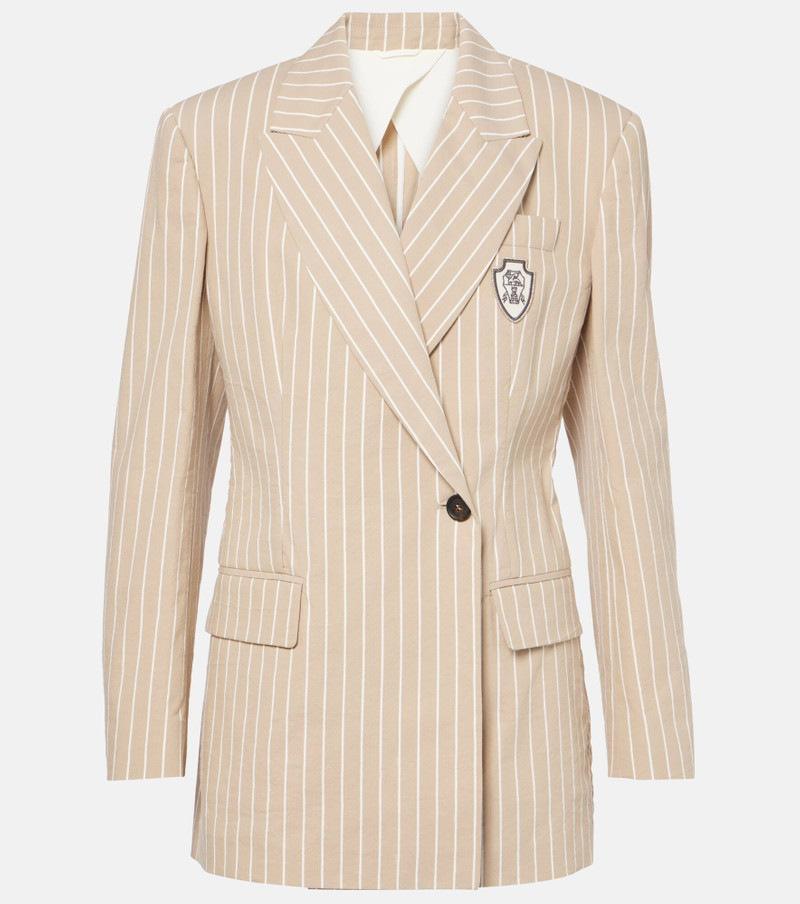 Cotton and silk blazer - 1