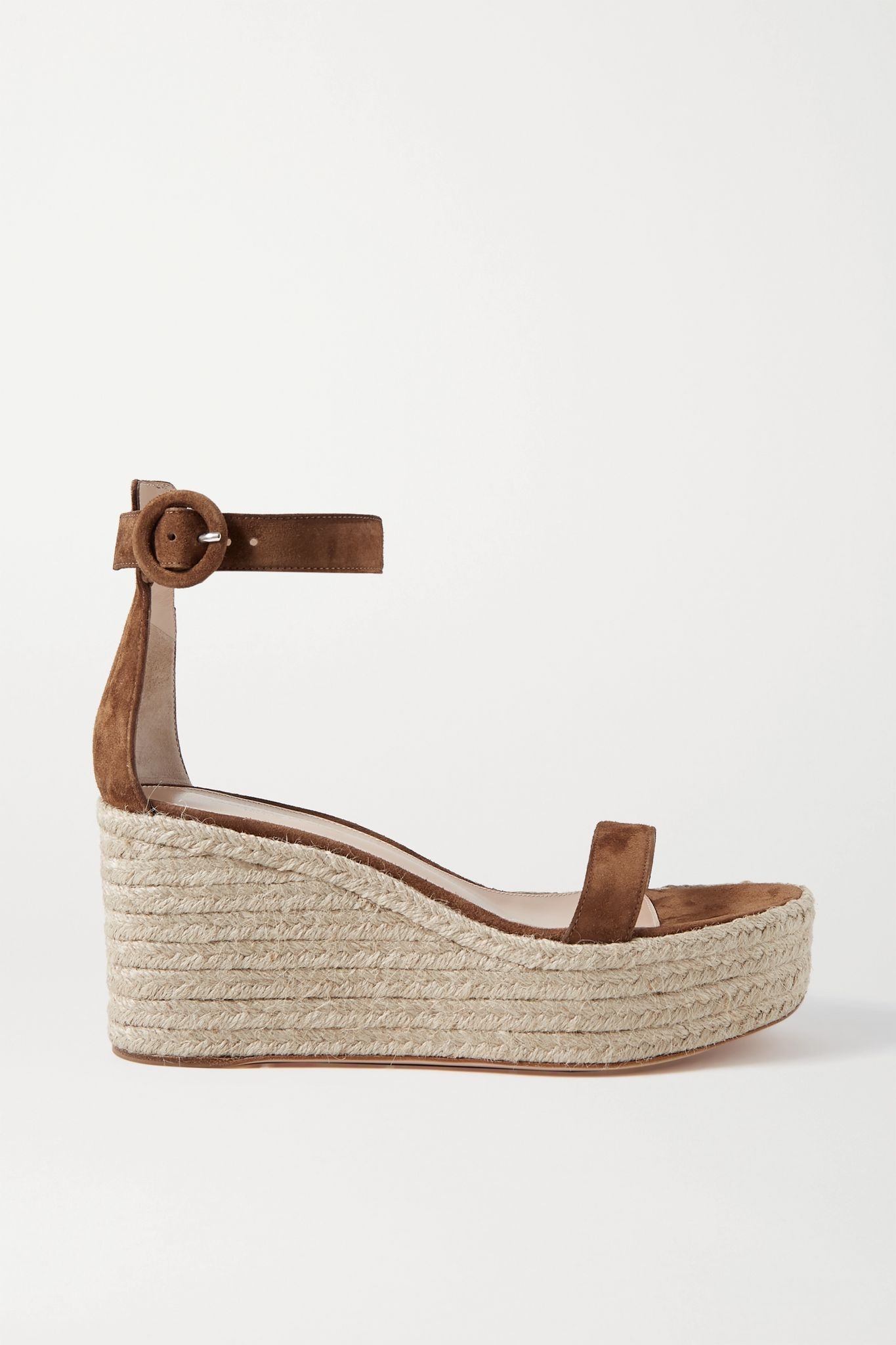 Portofino 85 suede espadrille wedge sandals - 1