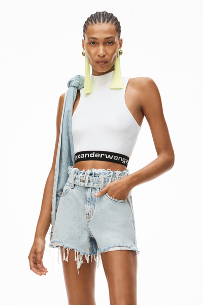 Alexander Wang MOCK NECK TANK IN STRETCH CORDUROY outlook