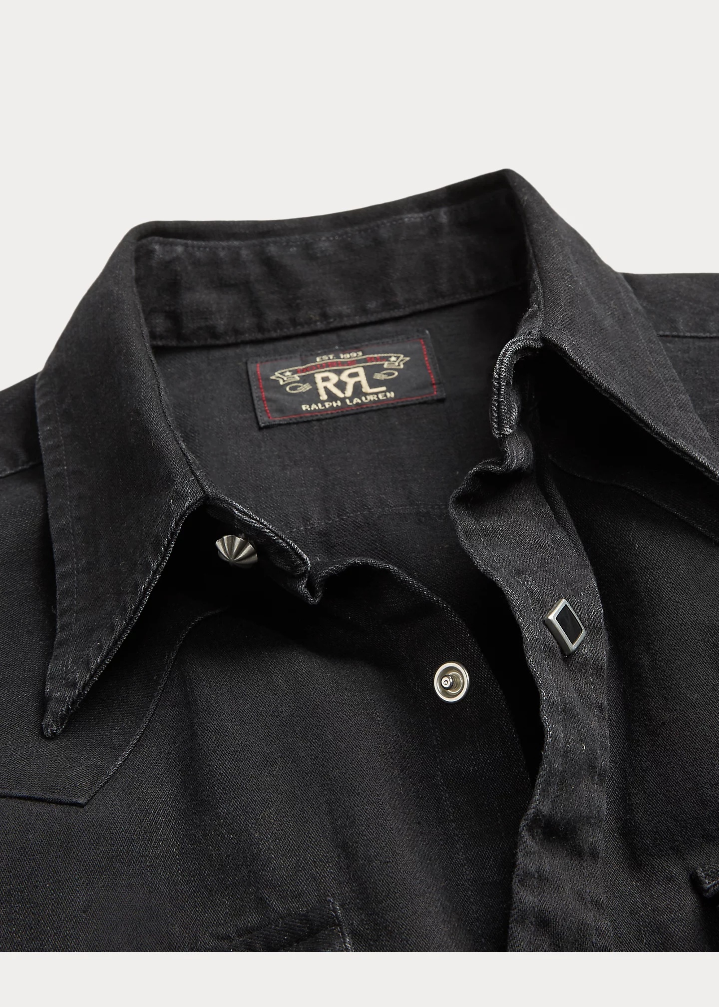 Slim Fit Denim Western Shirt - 3