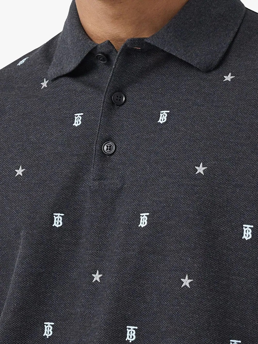 monogram motif polo shirt - 5