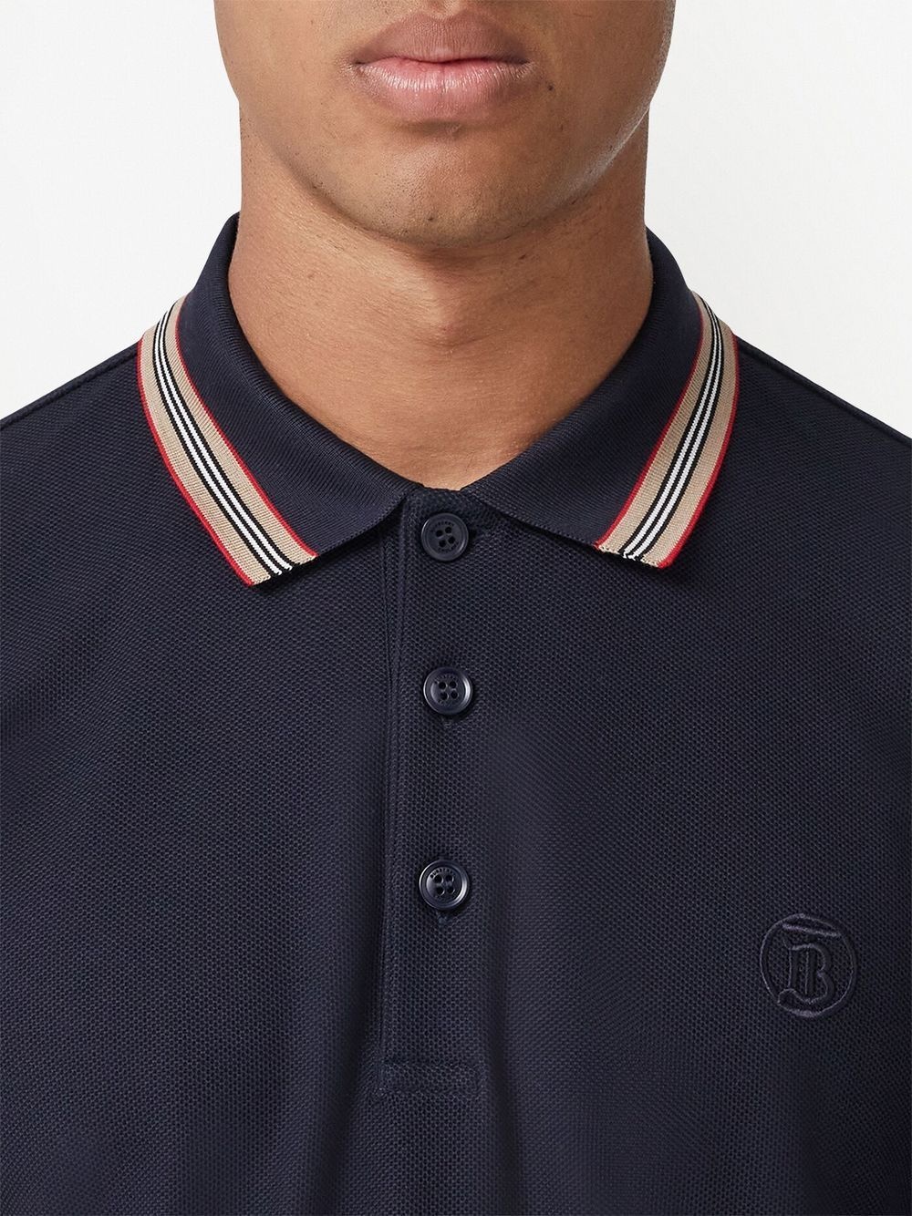 embroidered TB polo shirt - 5