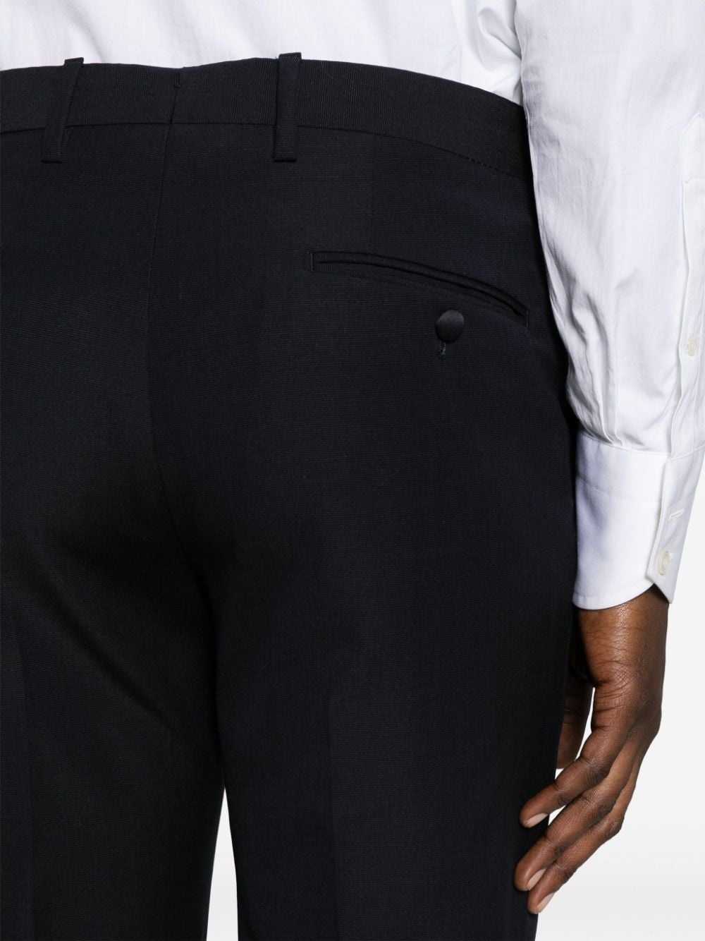 double-breasted wool-blend suit - 6