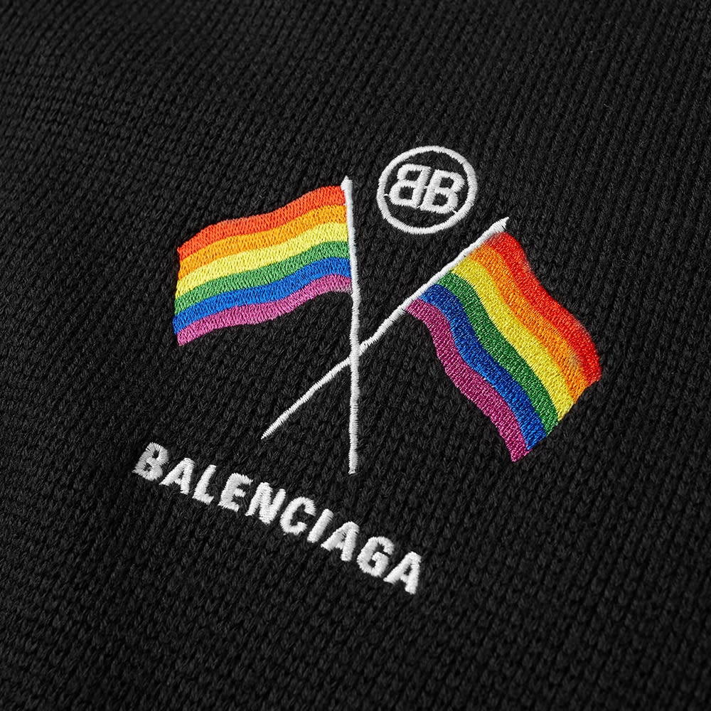 Balenciaga Quarter Zip Rainbow Flag Knit - 3