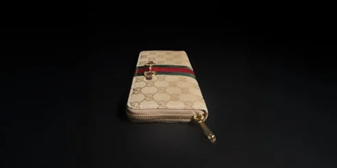 Gucci Horsebit Web zip around wallet - 1