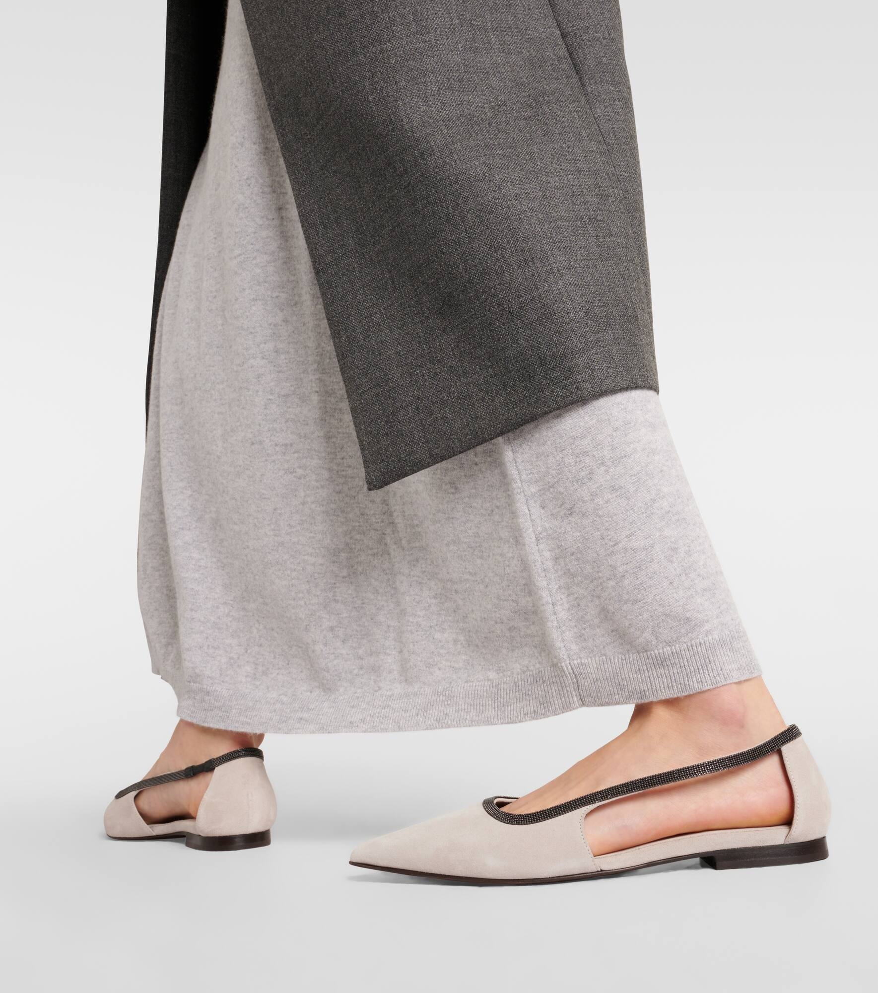 Suede ballet flats - 7