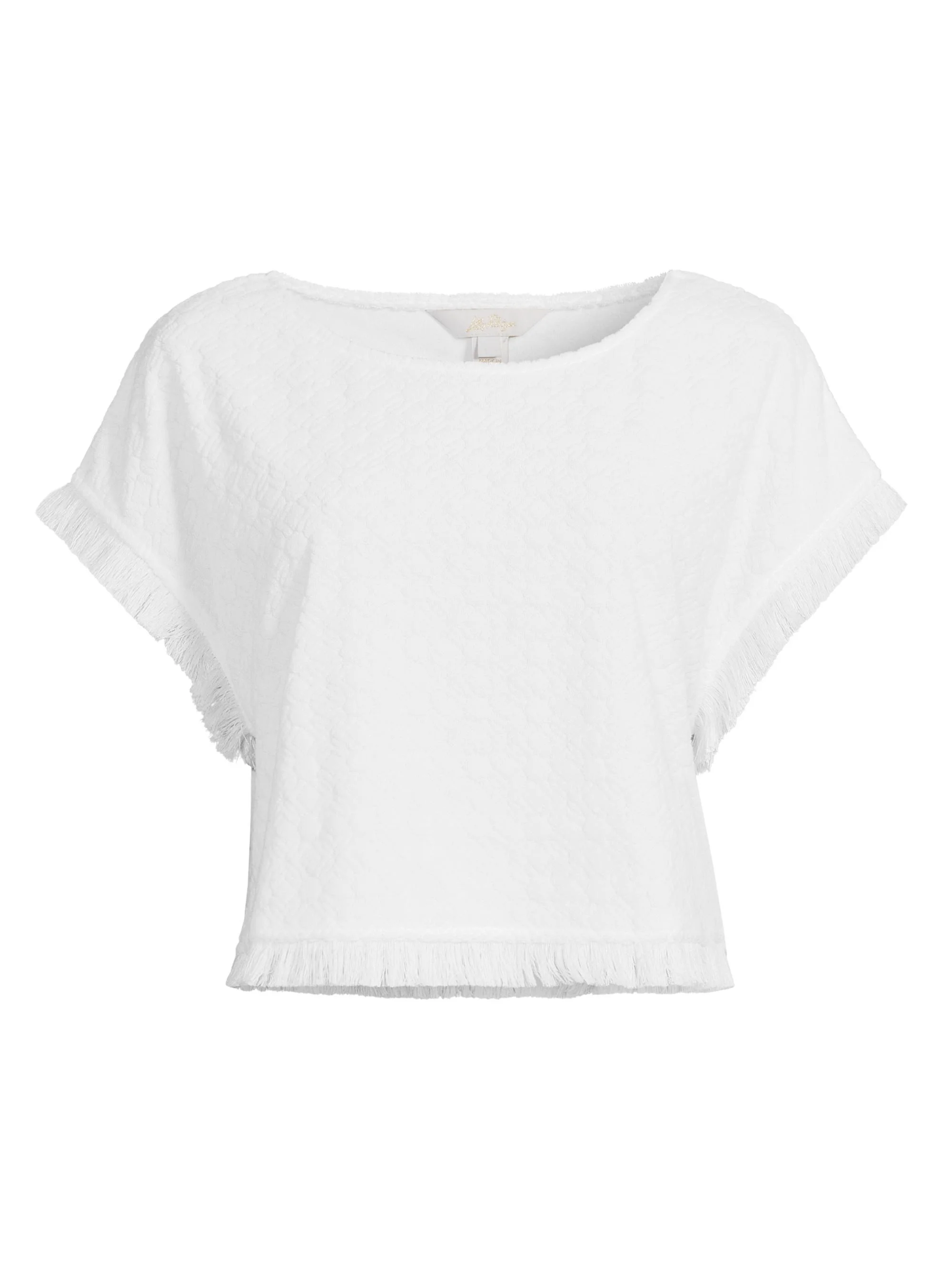 Women's Azzi Lil Butterfly Terry Coverup Top - Resort White Lil Butterfly - 1