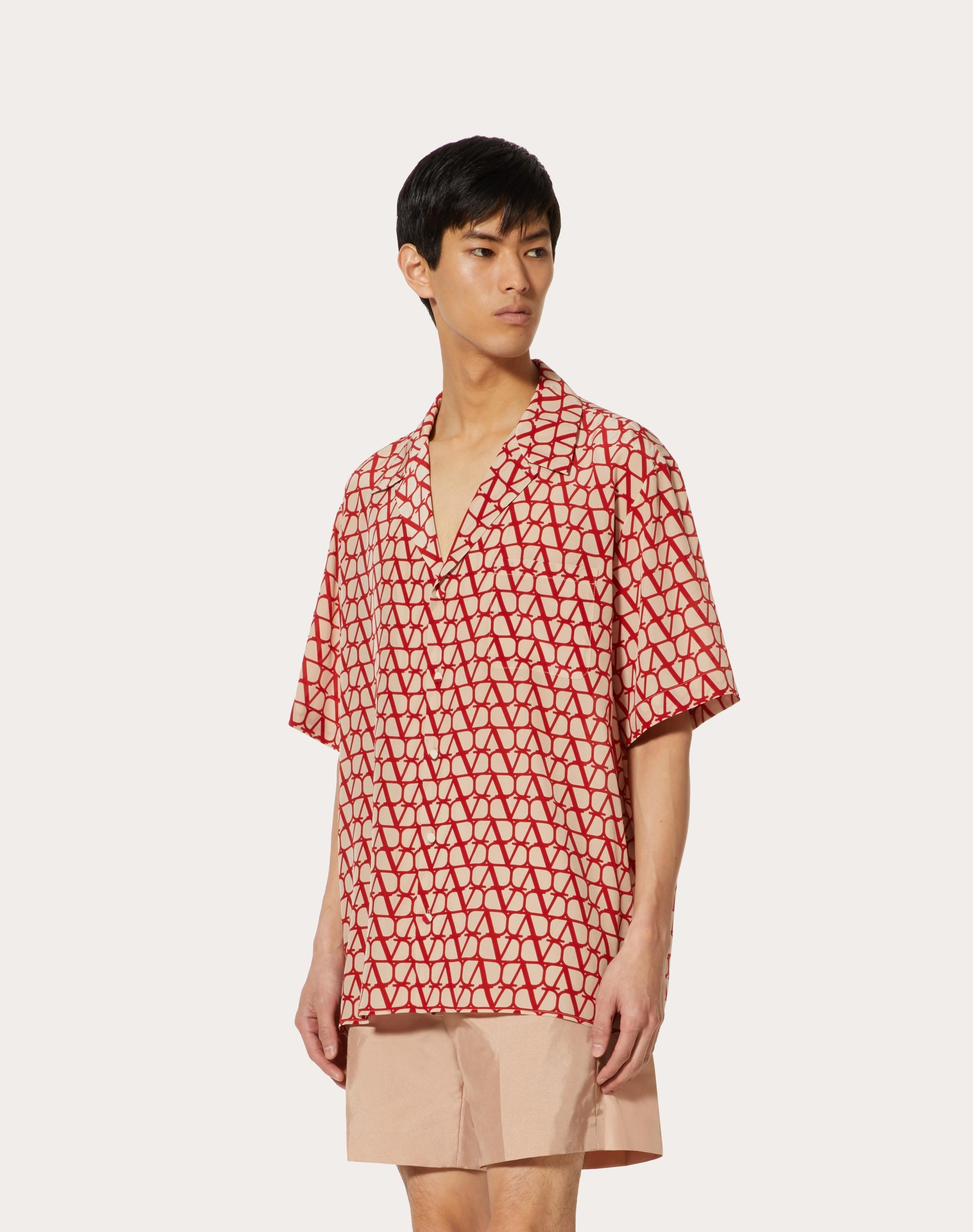 ALL-OVER TOILE ICONOGRAPHE PRINT SHORT SLEEVE SHIRT - 3