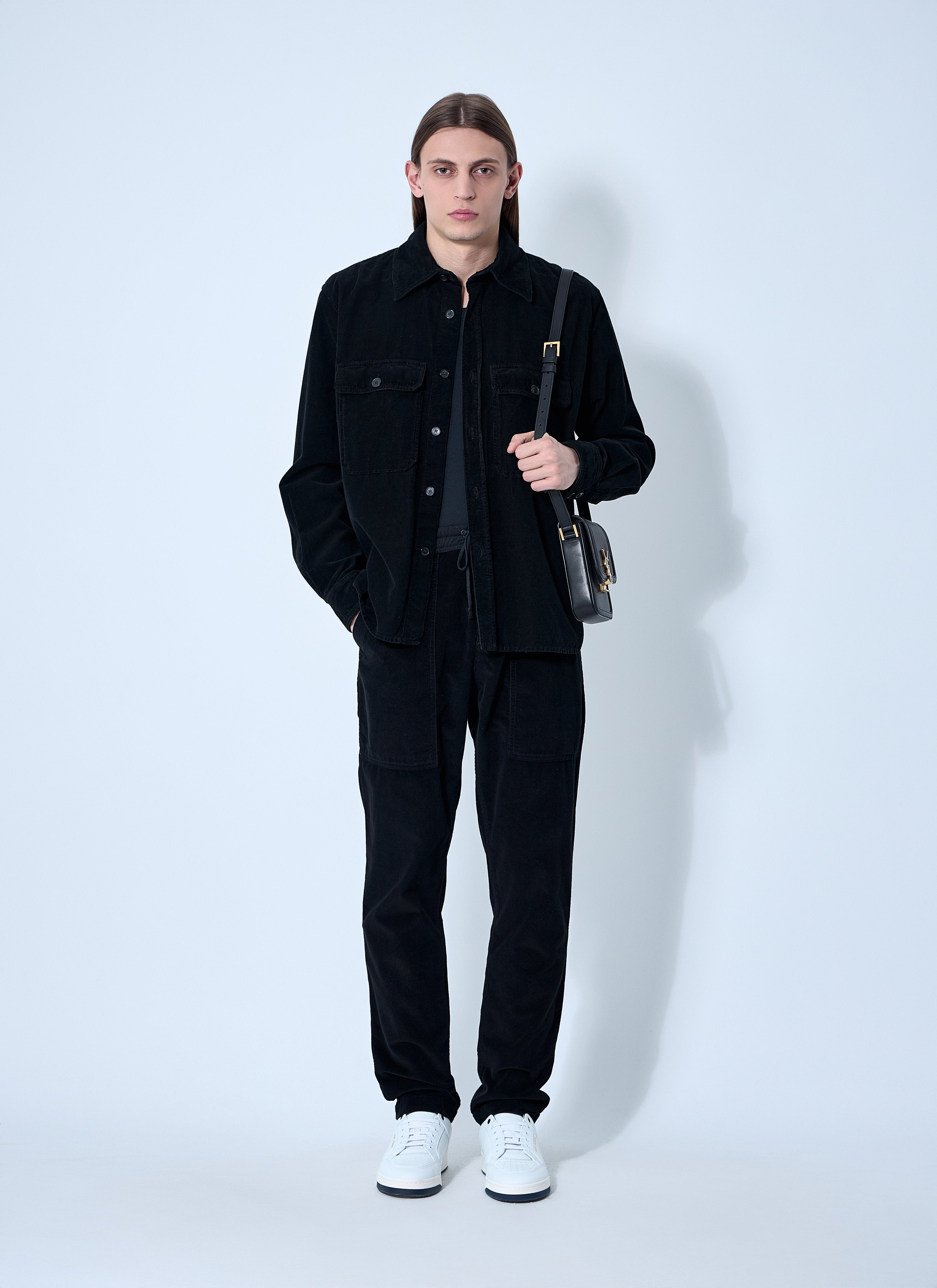 Saint Laurent Men Corduroy Drawstring Pants - 2