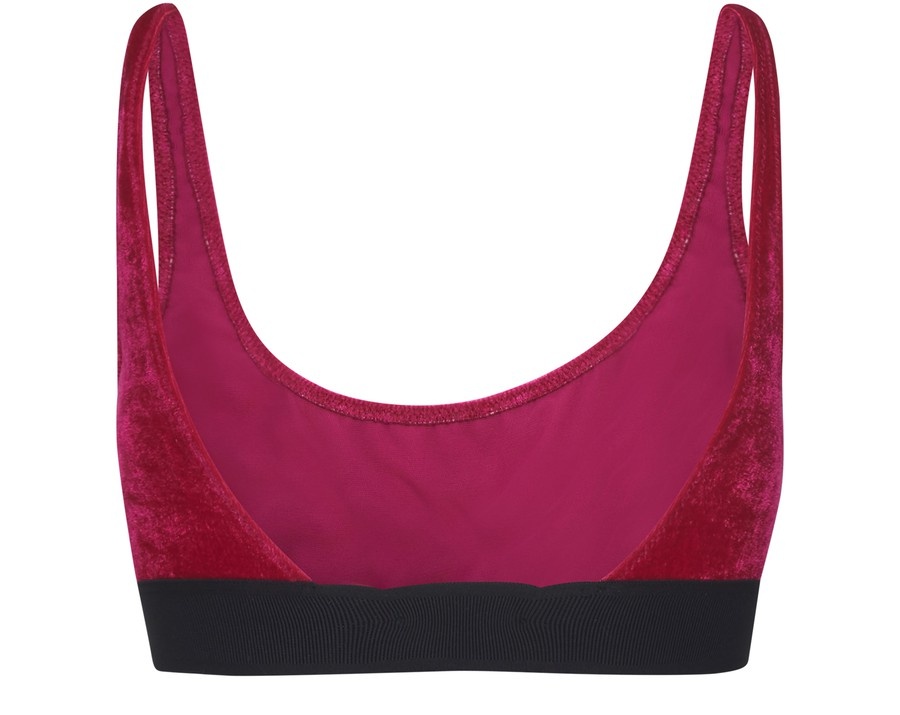 STRETCH VELVET BRALETTE - 3